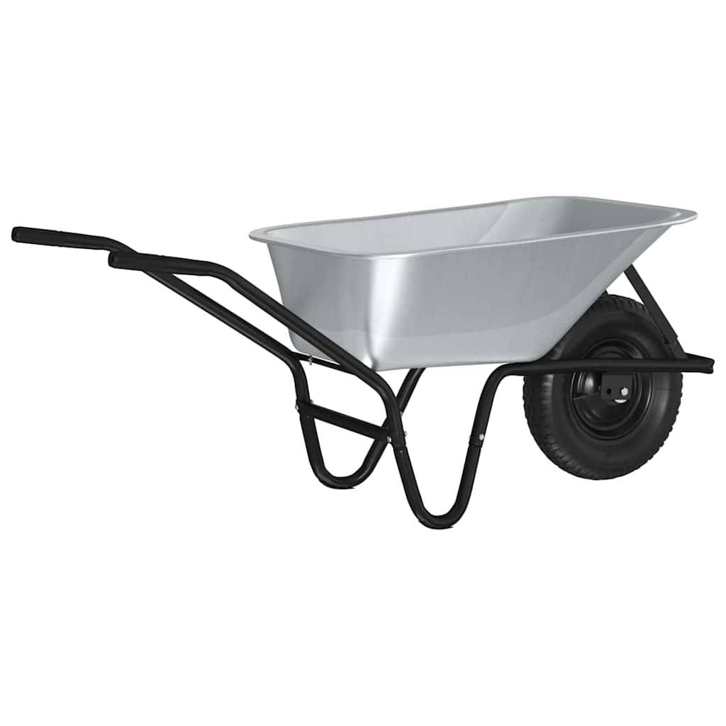 PANGIVO - Brouette acier argent et noir 141 x 60 x 57 cm - PANGIVO - Image 2