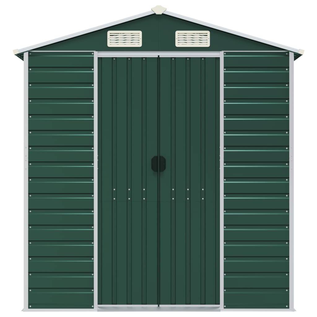 Vidaxl - Abri de jardin vert 191x980x198 cm acier galvanisé vidaXL 3188241 - Image 5