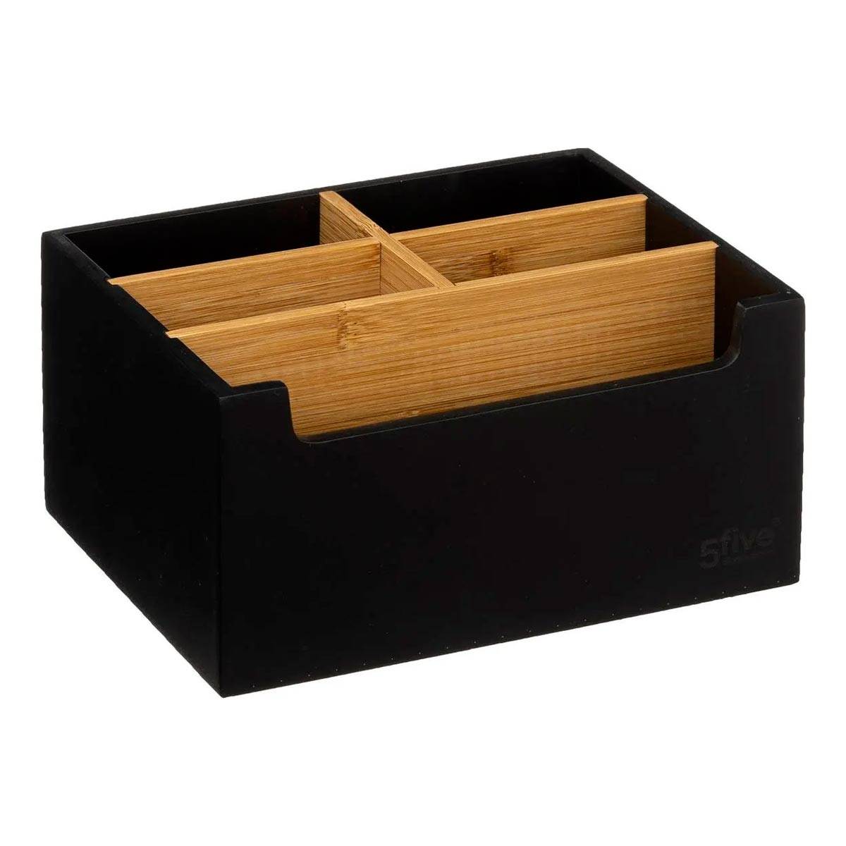 Organiseur 5 Compartiments "Natureo" 18cm Noir - Image 1