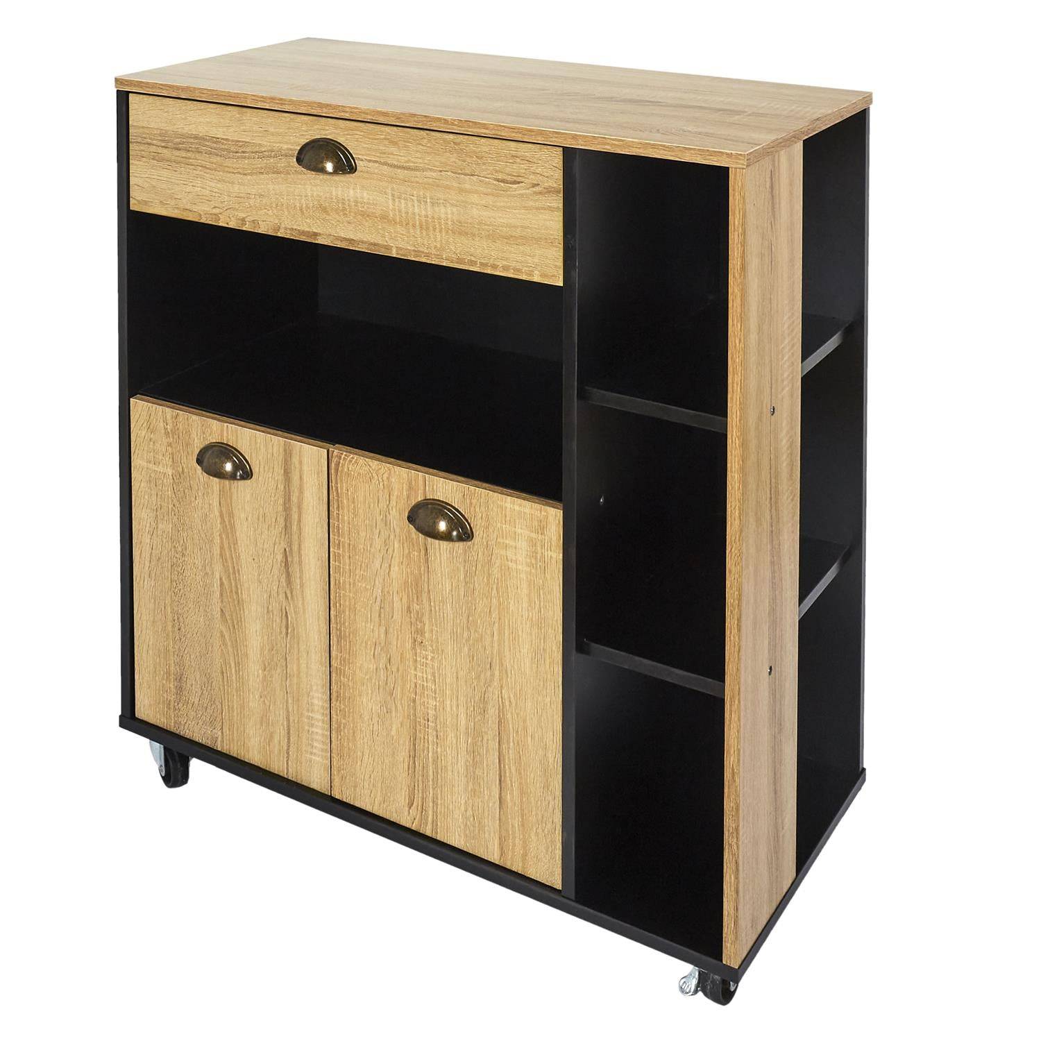 Importdistrib - Buffet desserte cuisine en bois 86X80X39 cm IMPORTDISTRIB - Image 2