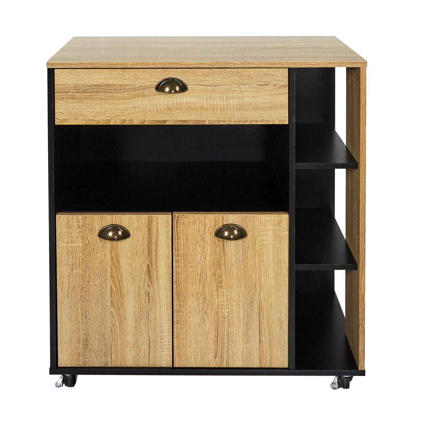 Importdistrib - Buffet desserte cuisine en bois 86X80X39 cm IMPORTDISTRIB - Image 1