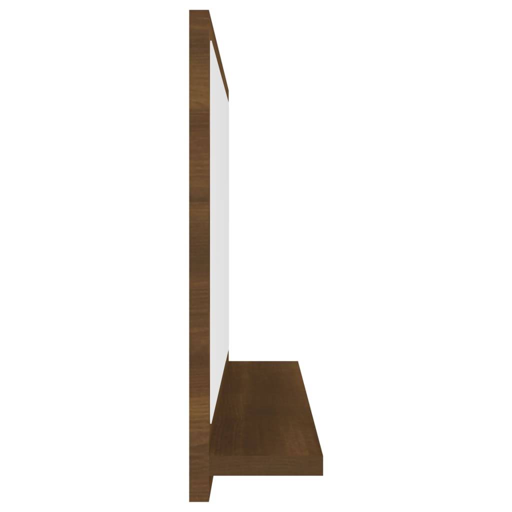 Miroir de bain 60 x 10,5 x 37 cm bois d'ingénierie marron - Image 3