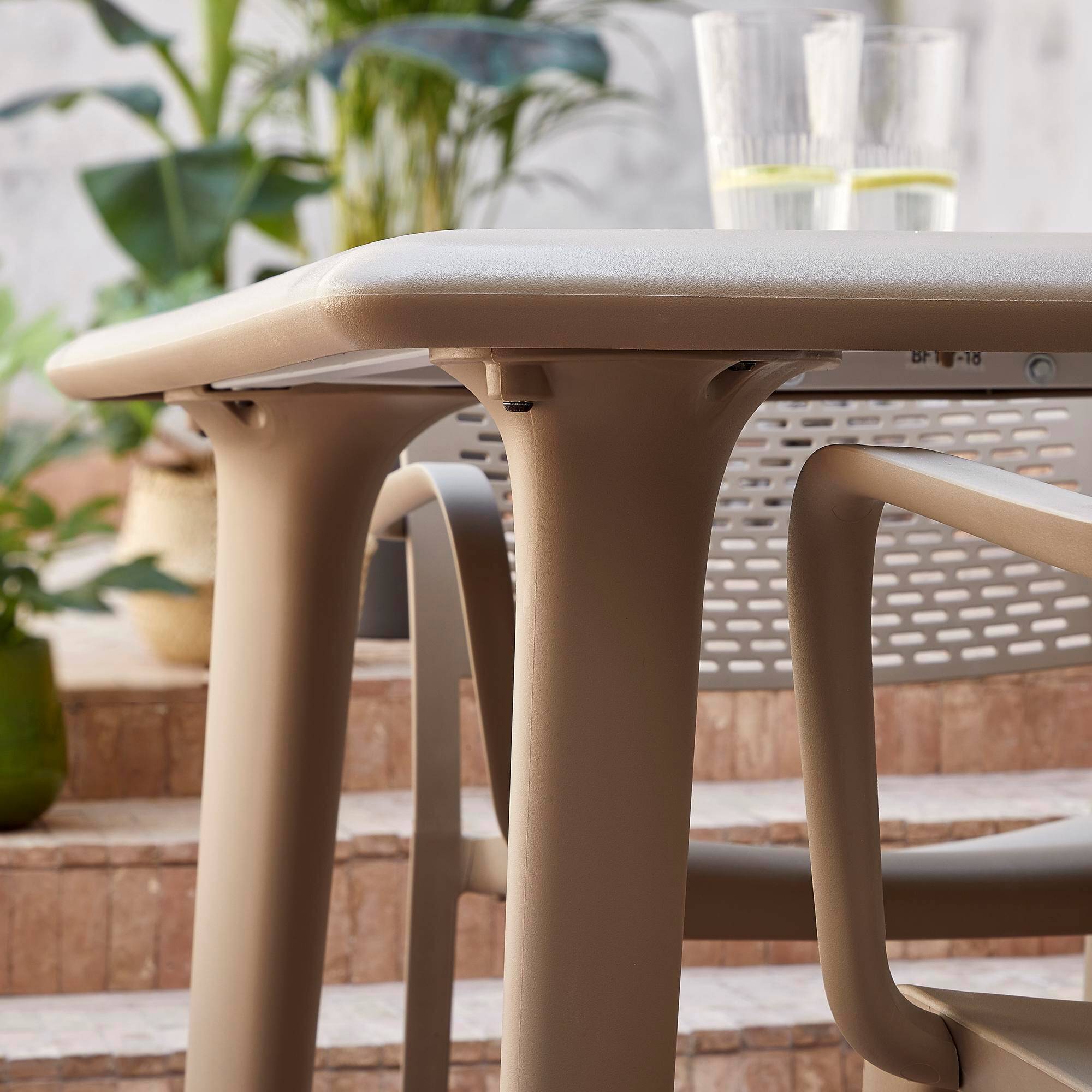 Table carrée extérieur 90x90 sable DESSA Resol - Image 5
