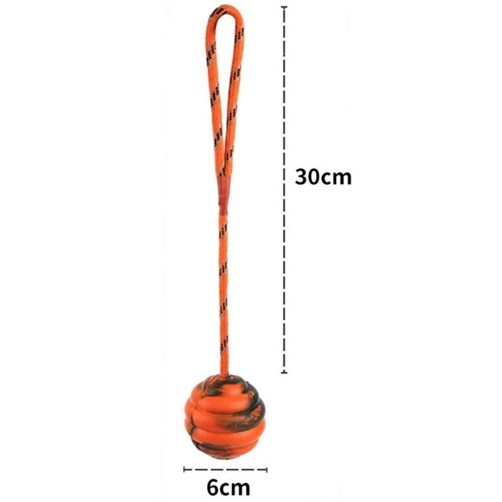 Lytech - Jouets de tir à la corde solides pour chiens boule orange fun - Lytech - Image 2