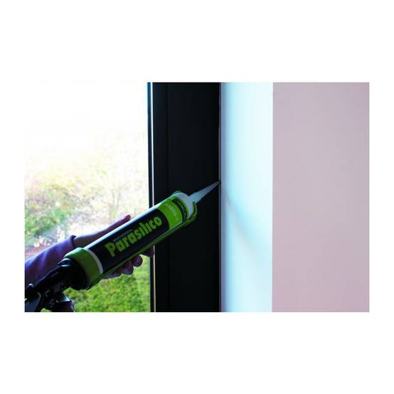 Parasilico AM85-1 T - Mastic silicone neutre oxime sur base transparente - DL Chemicals - Cartouche de 300 ml Blanc neige - Image 2