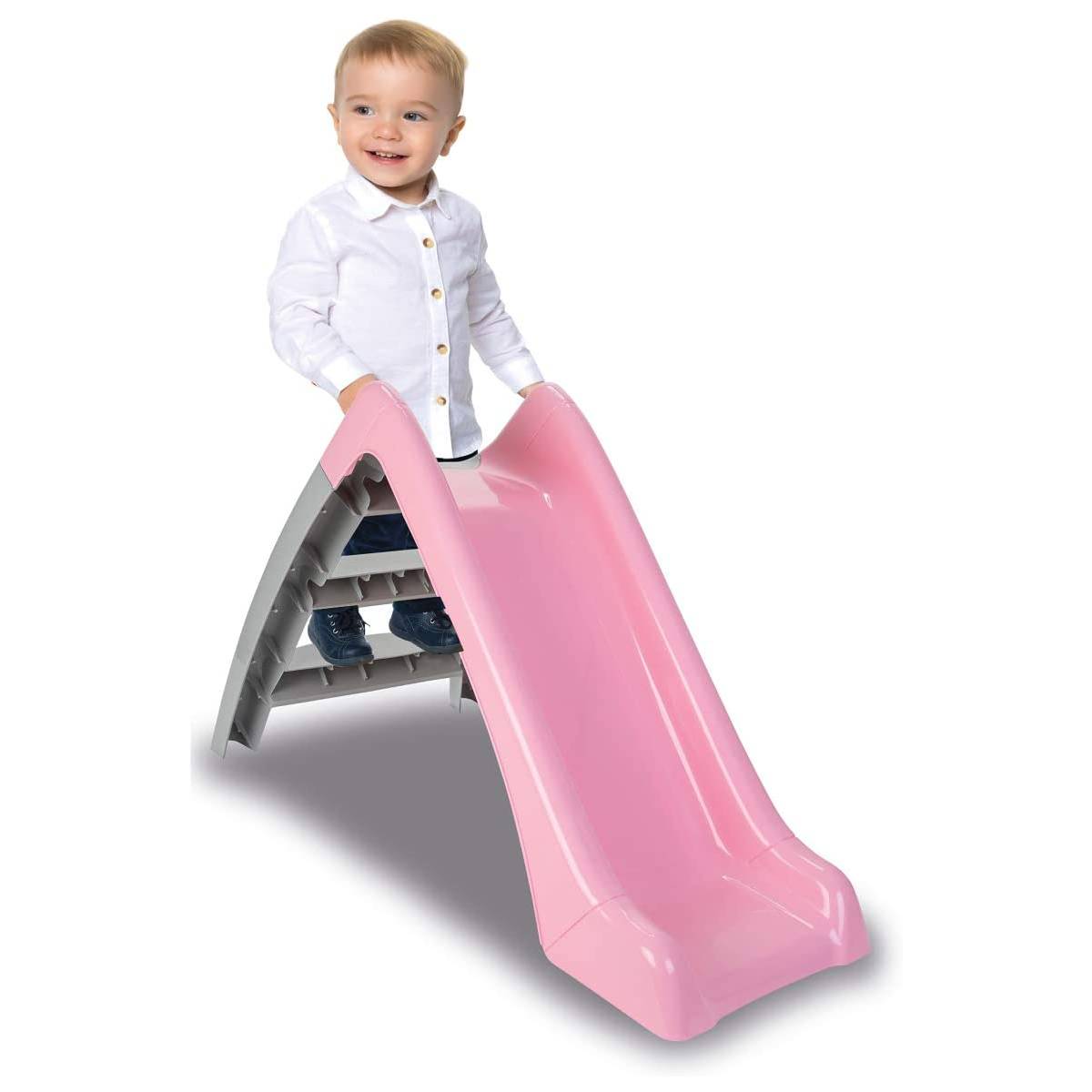Toboggan Happy Slide en Rose Pastel pour Enfants - Image 2