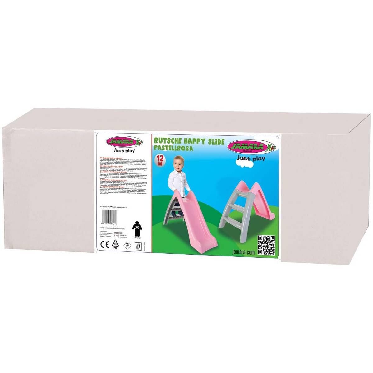 Toboggan Happy Slide en Rose Pastel pour Enfants - Image 3