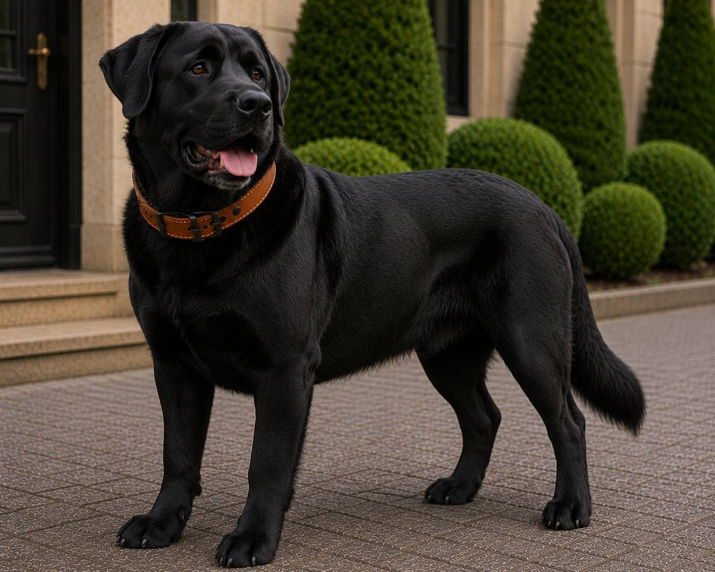 Eden - Collier Chien Montana en cuir marron L 45-55cm 40mm - Image 5