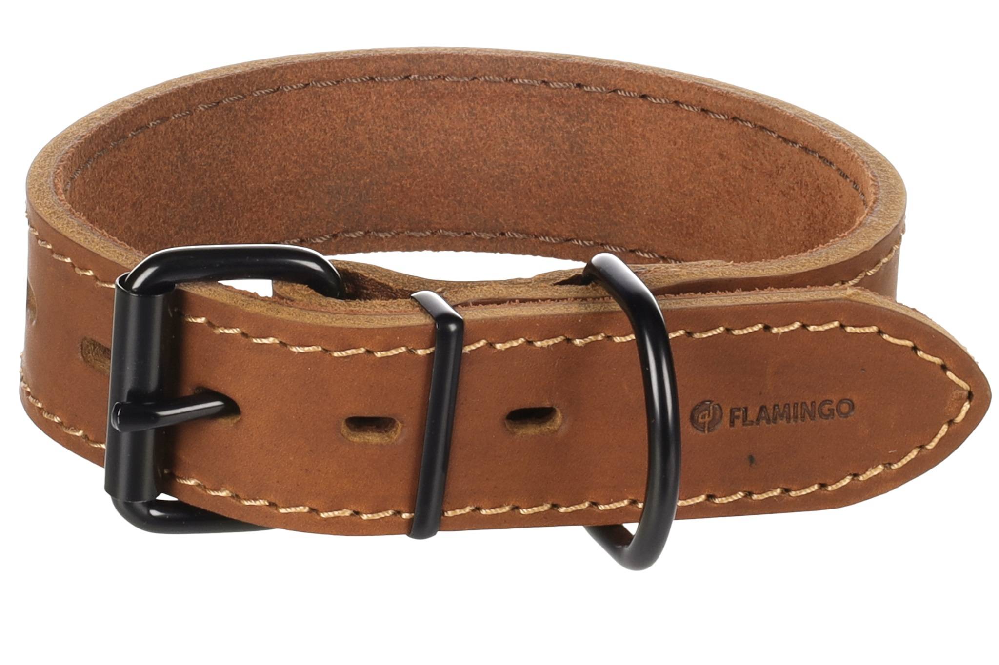 Eden - Collier Chien Montana en cuir marron L 45-55cm 40mm - Image 3