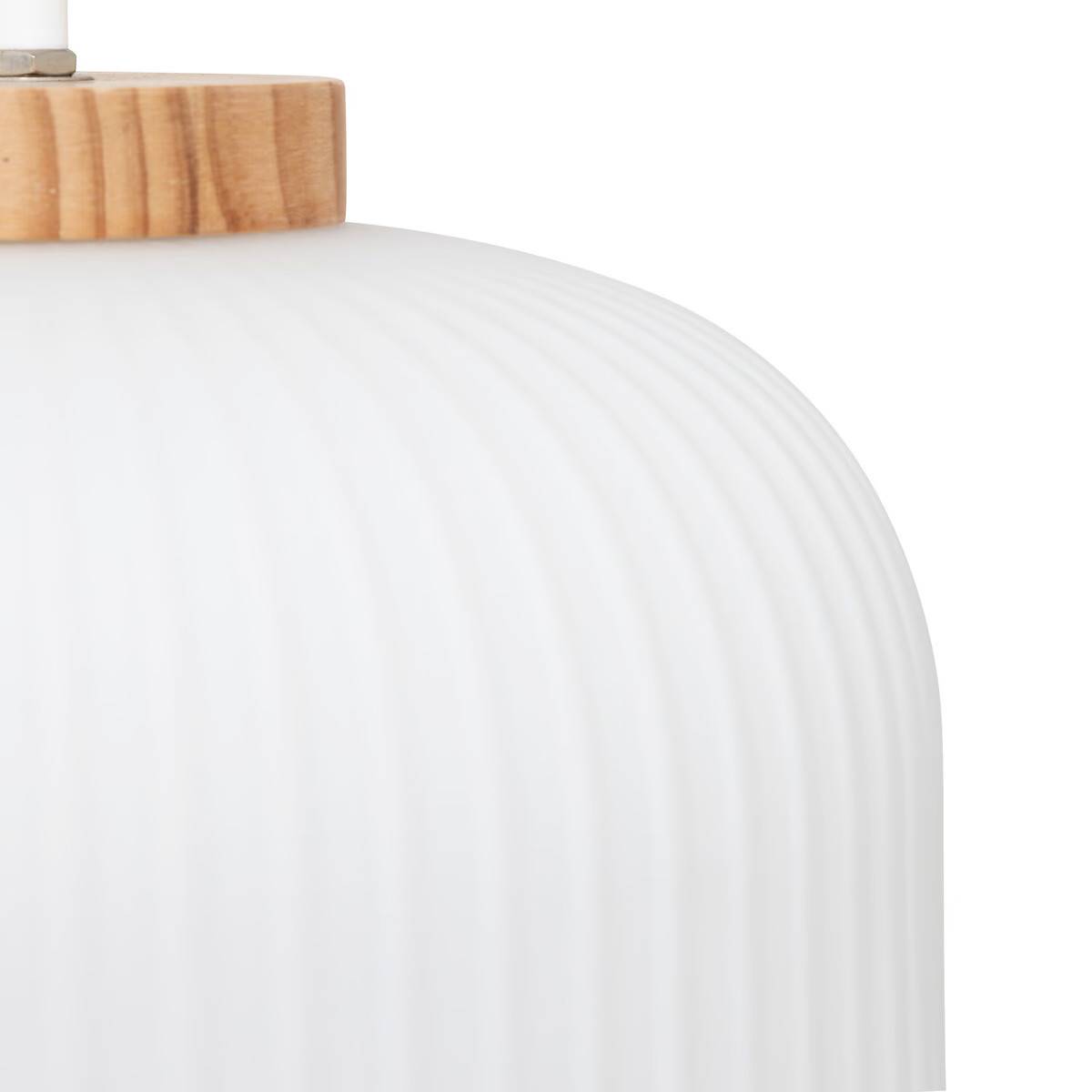 Lampe Suspension en Verre "Travis" 25cm Blanc - Image 3