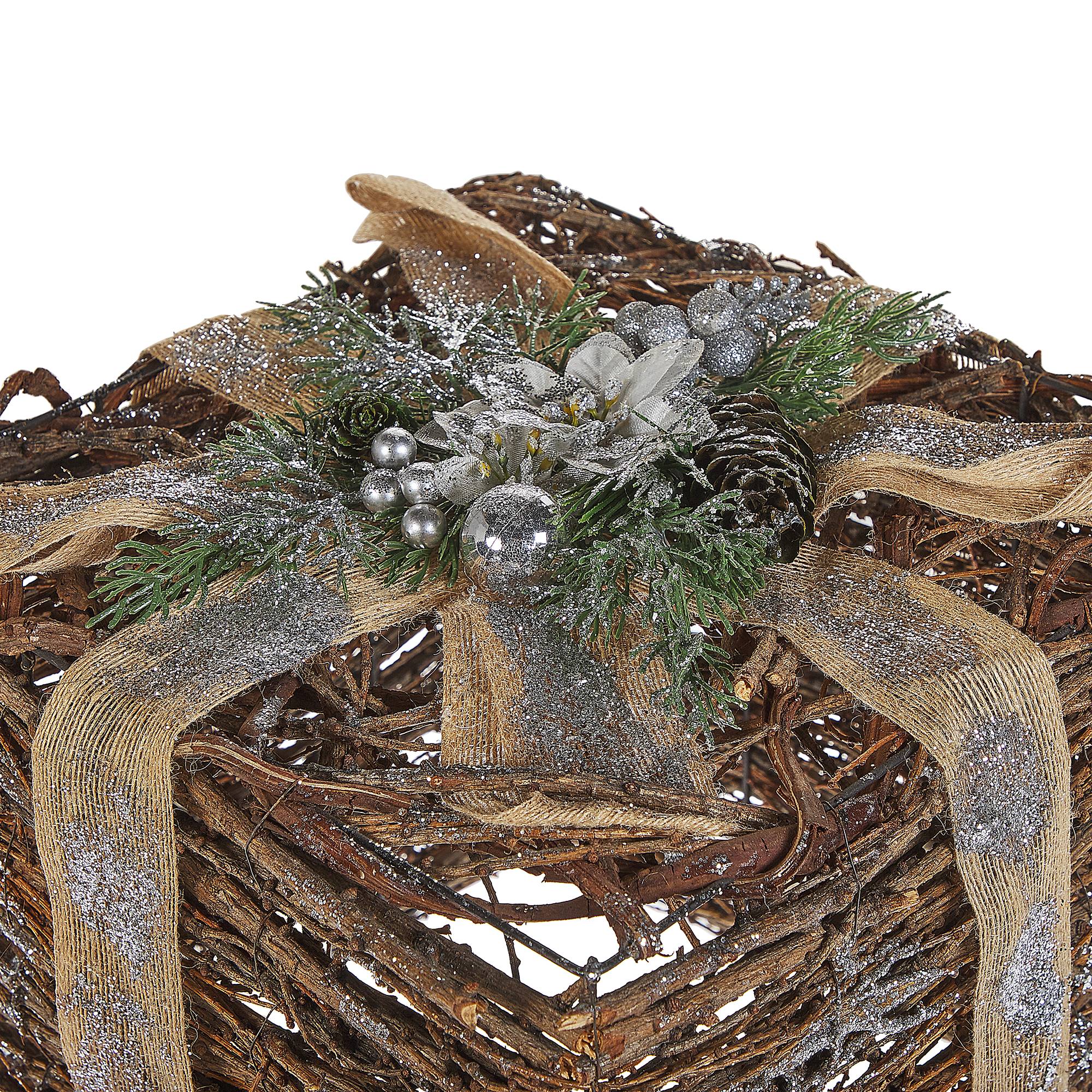 Beliani - Accessoire Décoratif Rotin Argenté INARI - Beliani - Image 7