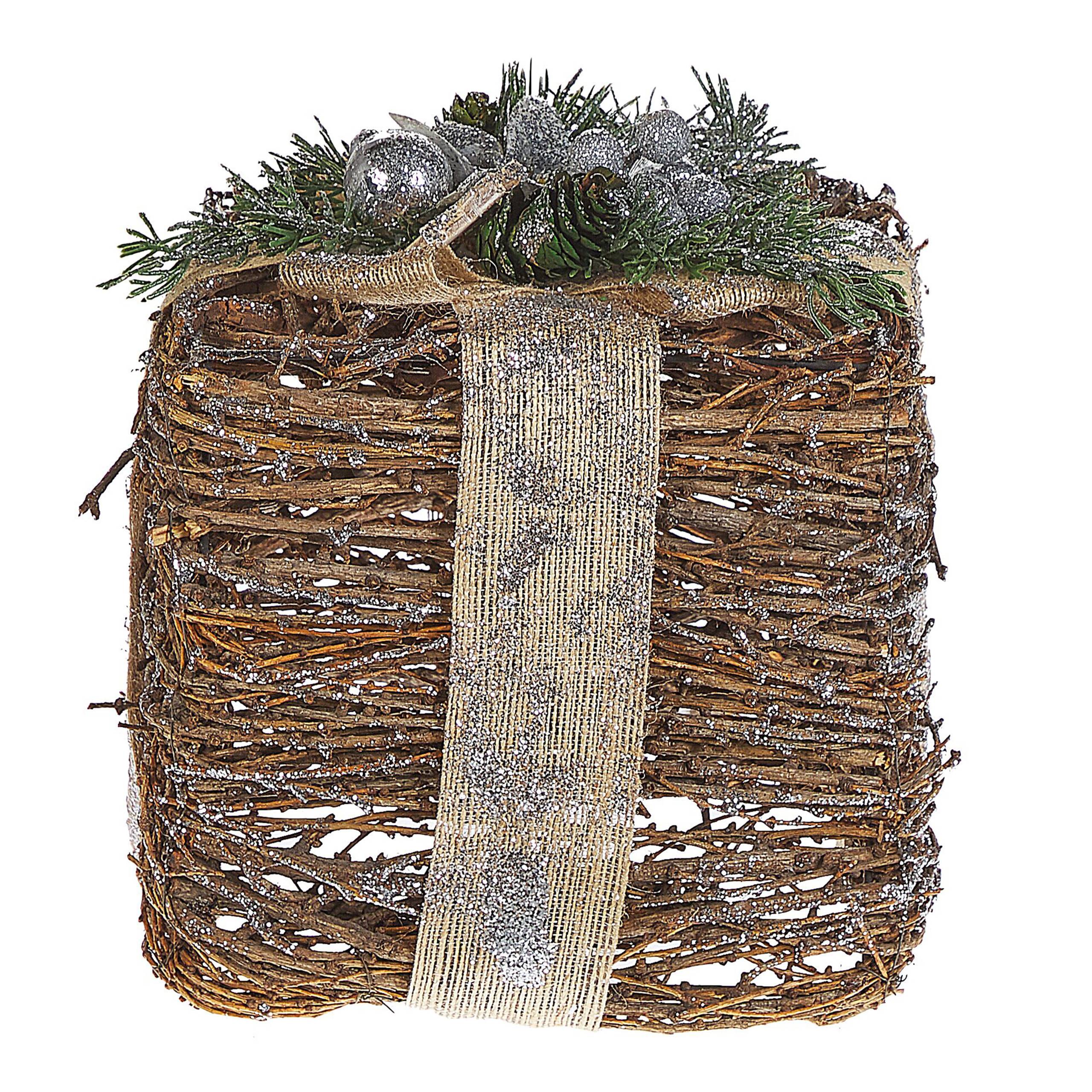 Beliani - Accessoire Décoratif Rotin Argenté INARI - Beliani - Image 5