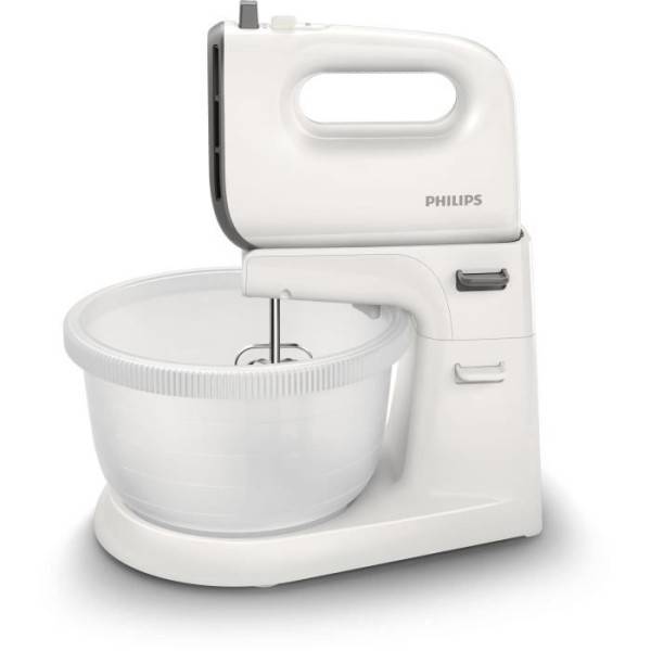 Philips - Batteur Fouet Electrique  - PHILIPS - HR3745/00 - 450 W - 3 L - Blanc - Image 1