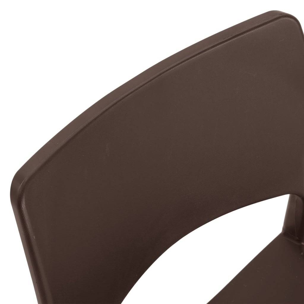Prolenta Premium - Chaises de jardin polypropylène marron 50 x 51 x 82 cm - Prolenta premium p362.4 - Image 7