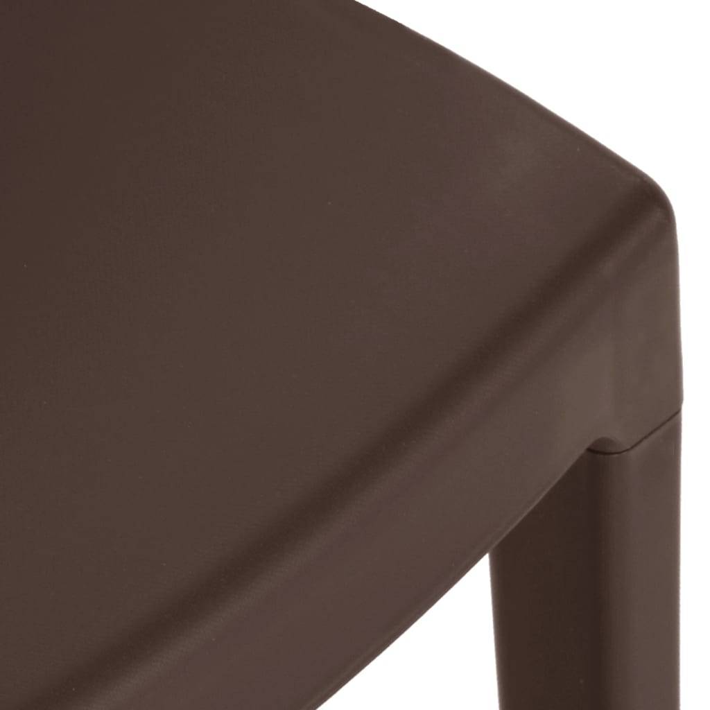 Prolenta Premium - Chaises de jardin polypropylène marron 50 x 51 x 82 cm - Prolenta premium p362.4 - Image 8
