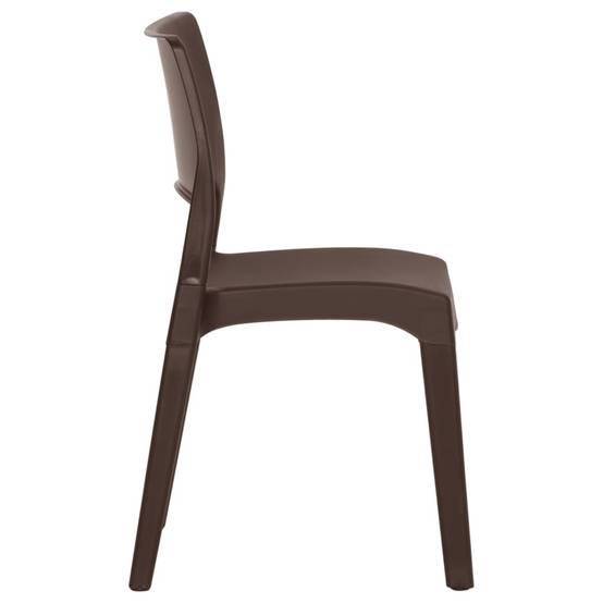 Prolenta Premium - Chaises de jardin polypropylène marron 50 x 51 x 82 cm - Prolenta premium p362.4 - Image 5