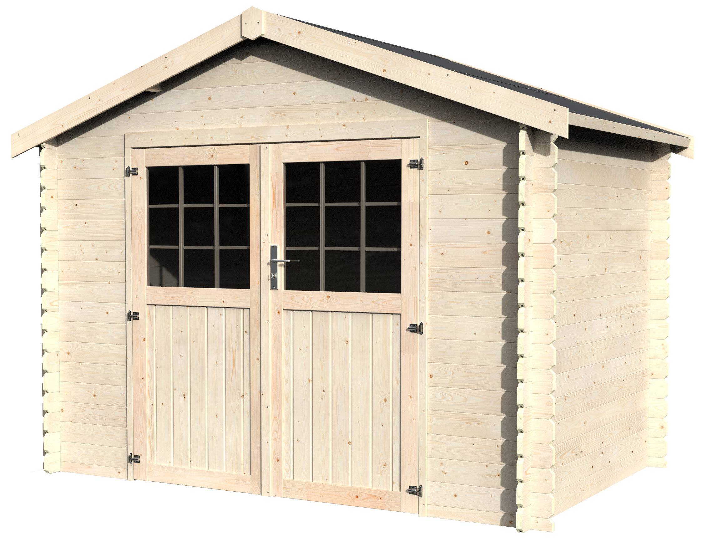 Decor et Jardin - ABRI DE JARDIN BOIS FLORINE - 4,70 m² - Ep : 28 mm - 2,98x1,98 - couleur naturel - Décor et Jardin - Image 1