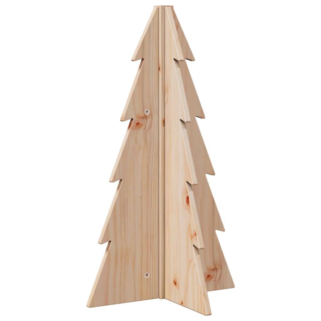 Sapin De Noël - Arbre de Noël en bois pour décoration 69,5cm bois massif de pin - Image 1