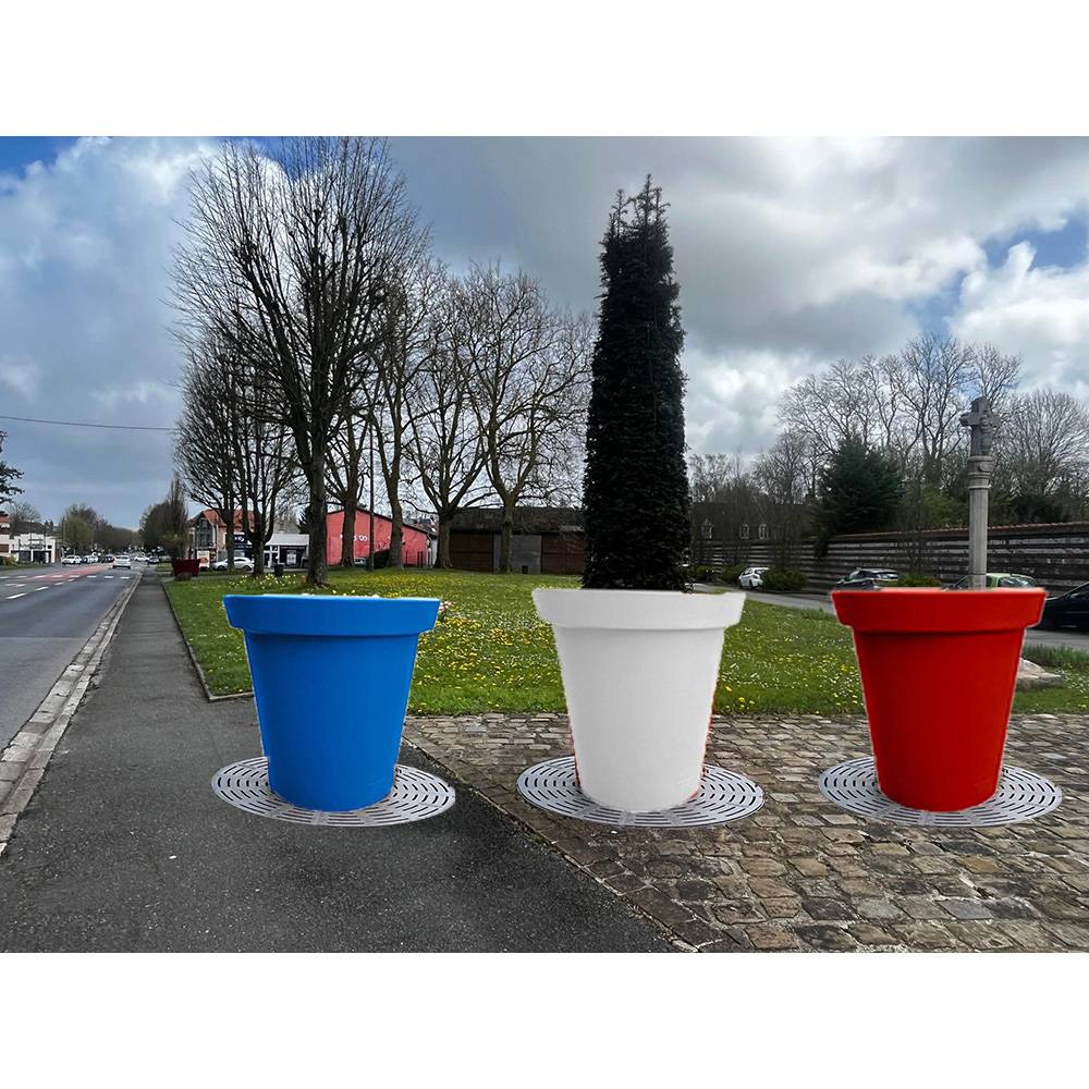 Plast'Up Rotomoulage - Pots de fleurs rond xxl delight 760l france 2024-lot de 3 - Image 2