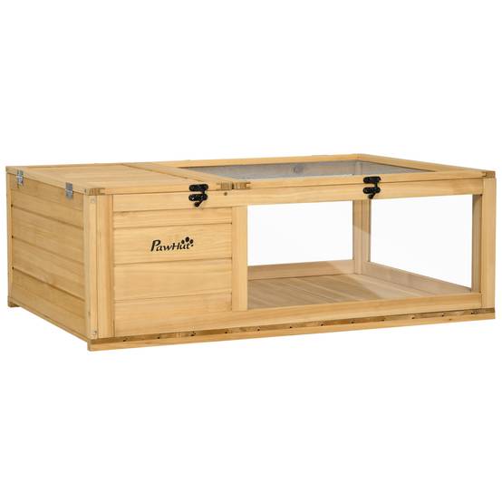 Enclos pour tortue bois jaune 91 x 60.5 x 32 cm - PANGIVO - Image 2