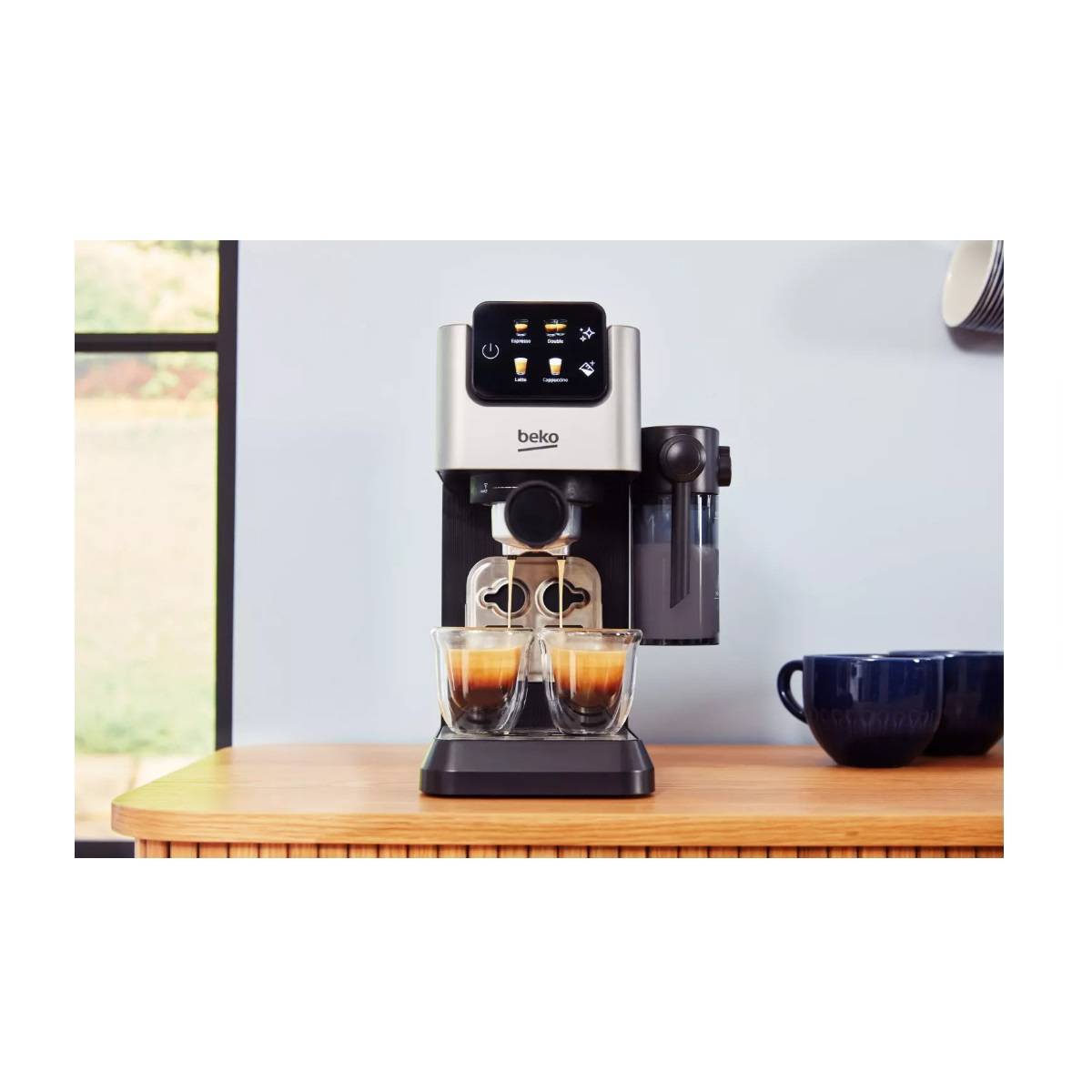 Beko - Machine a Cafe  expresso manuelle - BEKO - CEP5304X - 1628 W - 1,1 L - Argenté - Image 8
