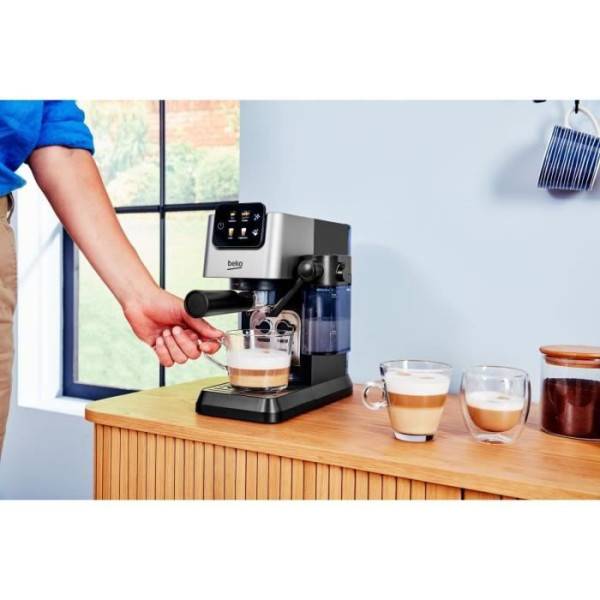 Beko - Machine a Cafe  expresso manuelle - BEKO - CEP5304X - 1628 W - 1,1 L - Argenté - Image 3