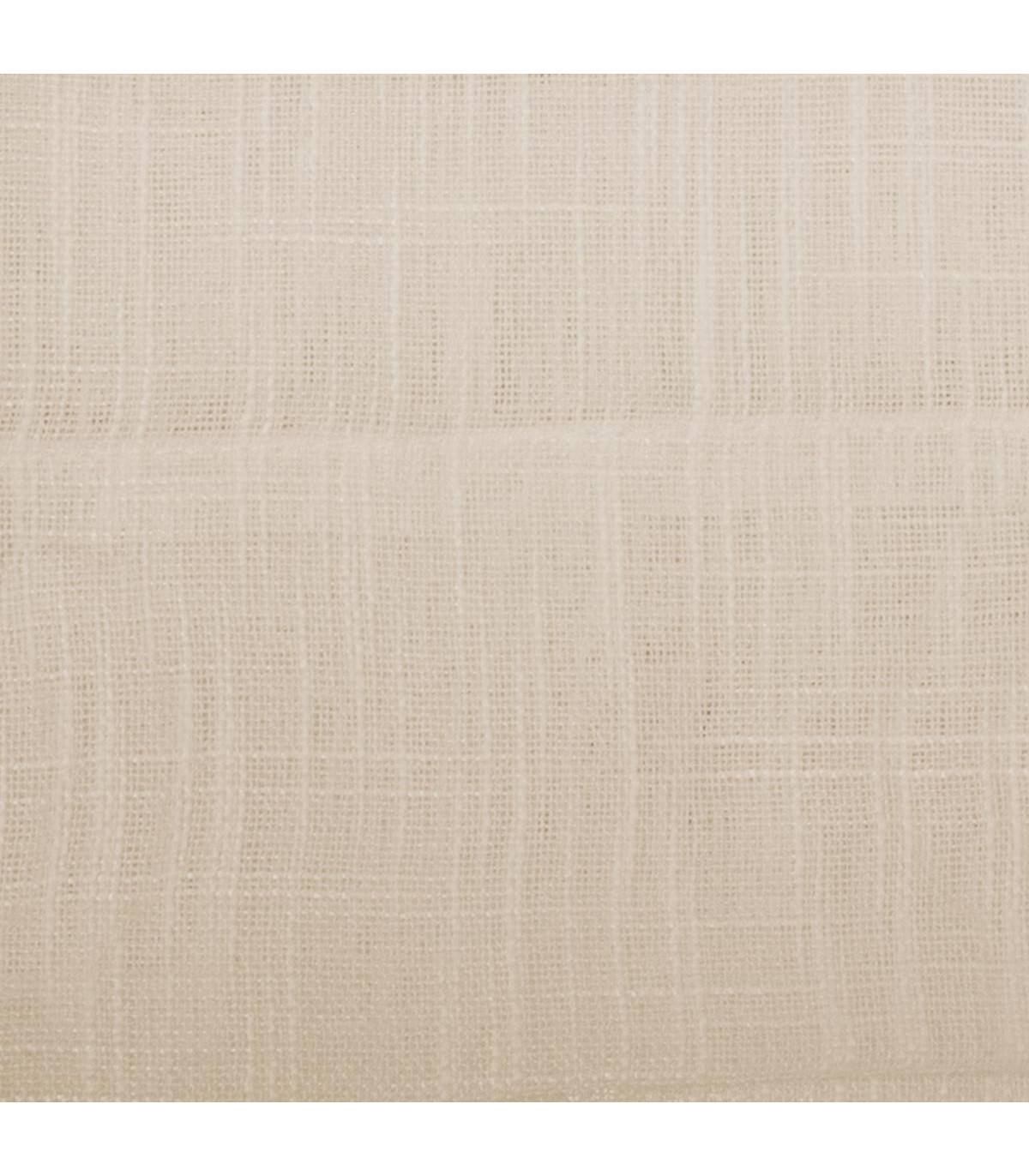 Voilage à œillets Beige Lin aspect satiné 140 x 240 cm - Image 3