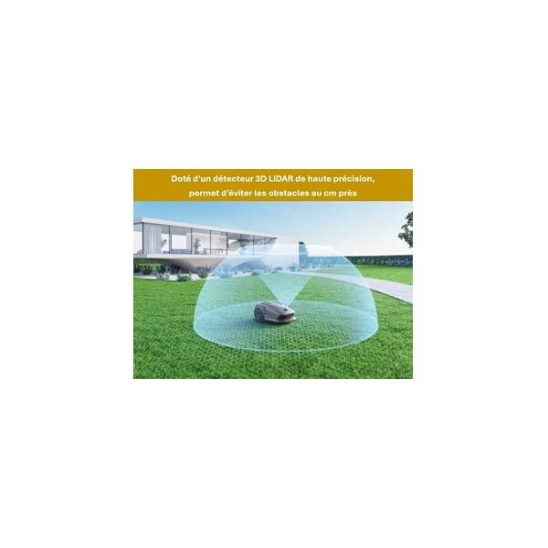 MOVA 1000 Robot Tondeuse UltraView™, 1000 m², Évitement Intelligent, Station de Charge Sans Fil, Grandes Surfaces - Image 6