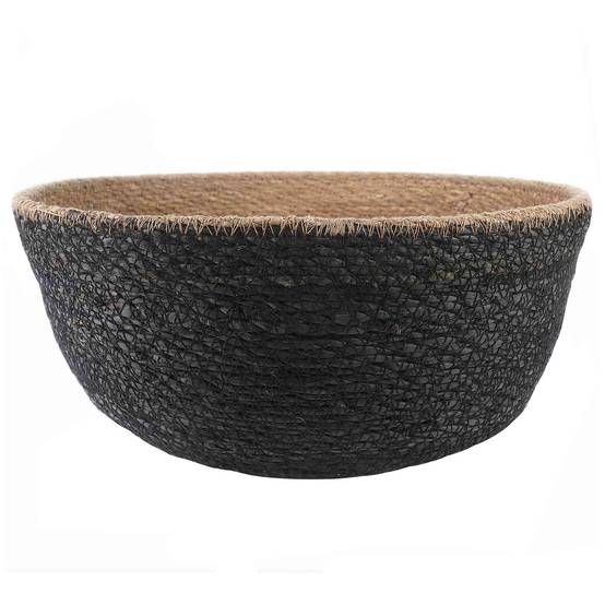 Pot de fleurs herbe de mer noir 45 x 45 x 36 cm - PANGIVO - Image 2