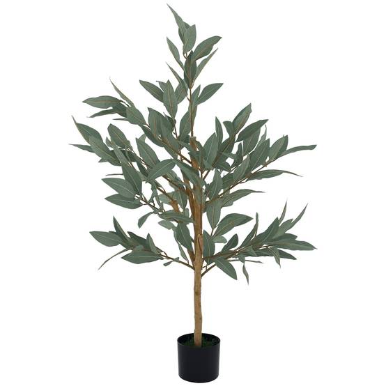 Laurier artificiel 120 cm vert pour maison, bureau, balcon ou chambre - Image 1