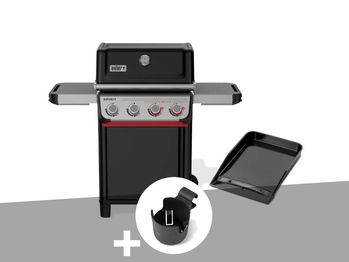 Weber - Barbecue à gaz Spirit E-425 mix plancha émaillée + Support pour boisson - Weber - Image 1