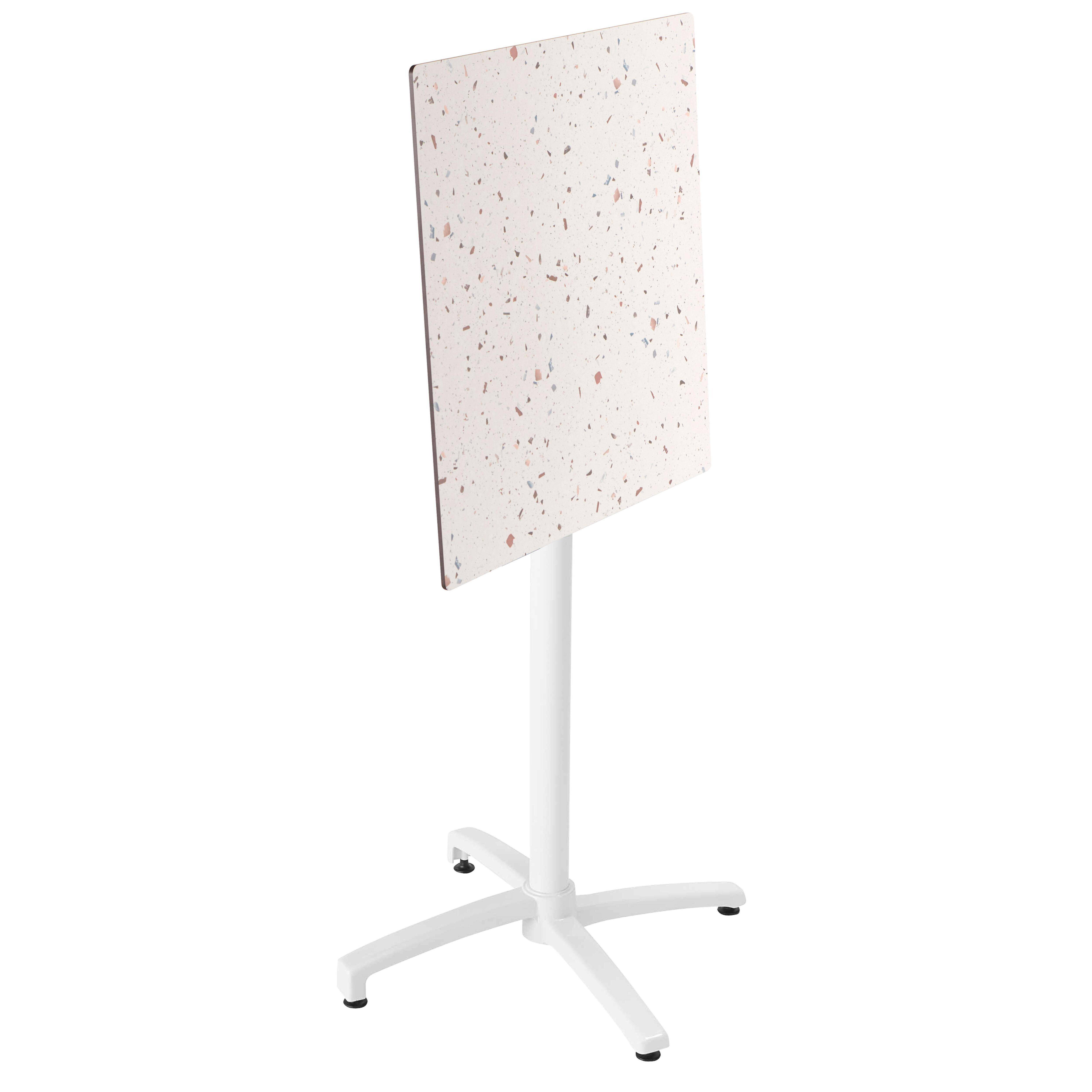 Oviala - Table haute de terrasse 60 x 60 cm inclinable stratifié terrazzo  Opéra - Oviala - Image 2