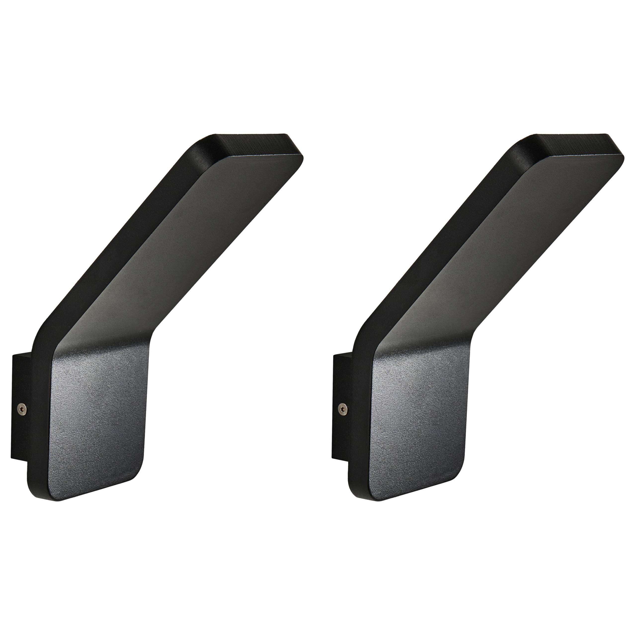 Beliani - Lampe murale pour l'extérieur Aluminium Noir TYNET - Beliani - Image 2