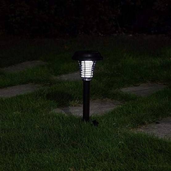 0 - Lampe solaire jardin 2-en-1 - Anti-moustiques lumière bleue + éclairage blanc - IP65 étanche - Image 5