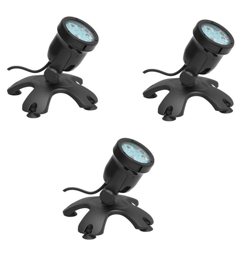 3 Spots Led Bassin 6W Immergeables. Éclairage Bassin De Jardins  Et Piscine