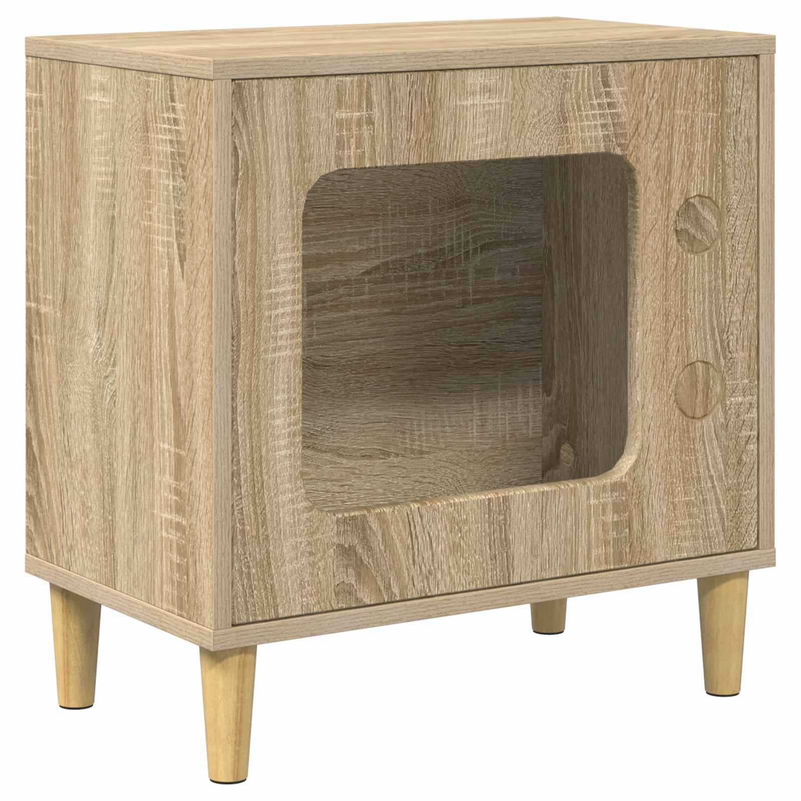 Vidaxl - Maison pour chat Sonoma 51 x 30 x 52 cm Bois d'ingénierie vidaXL 8000655 - Image 2