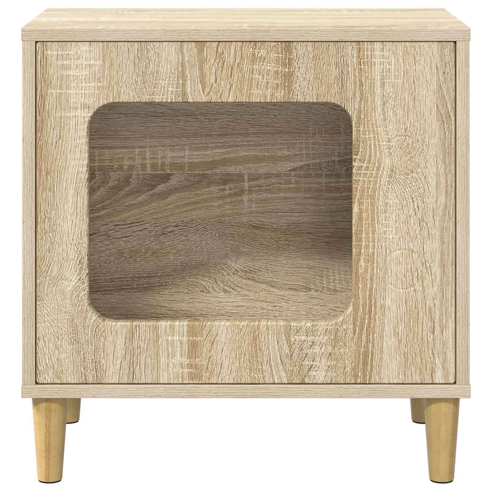 Vidaxl - Maison pour chat Sonoma 51 x 30 x 52 cm Bois d'ingénierie vidaXL 8000655 - Image 6