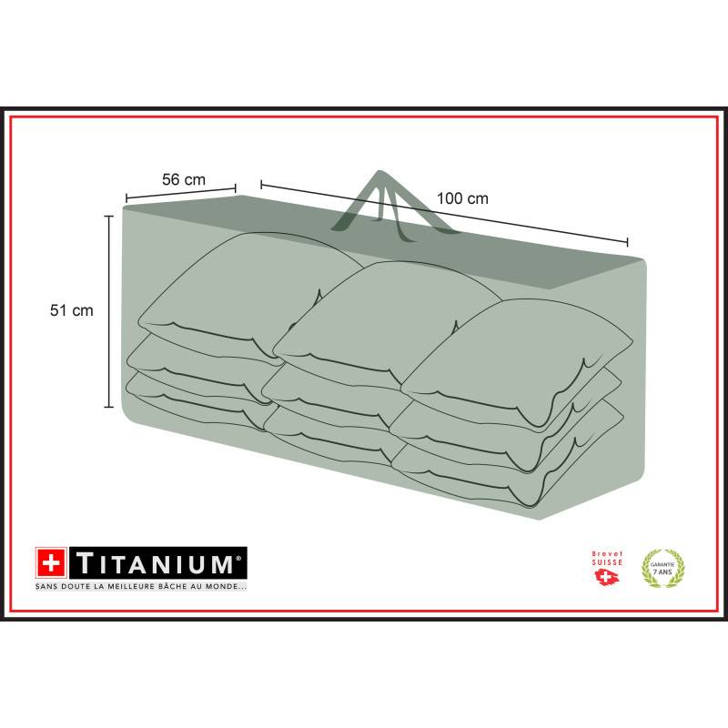 Autre - Housse TITANIUM® coussin 130 x 35 x 60 cm - Image 1