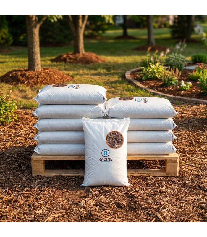 Paillage fibres de peuplier bio protection du sol 10x50L RACINE PRO81-10x50 - Image 1