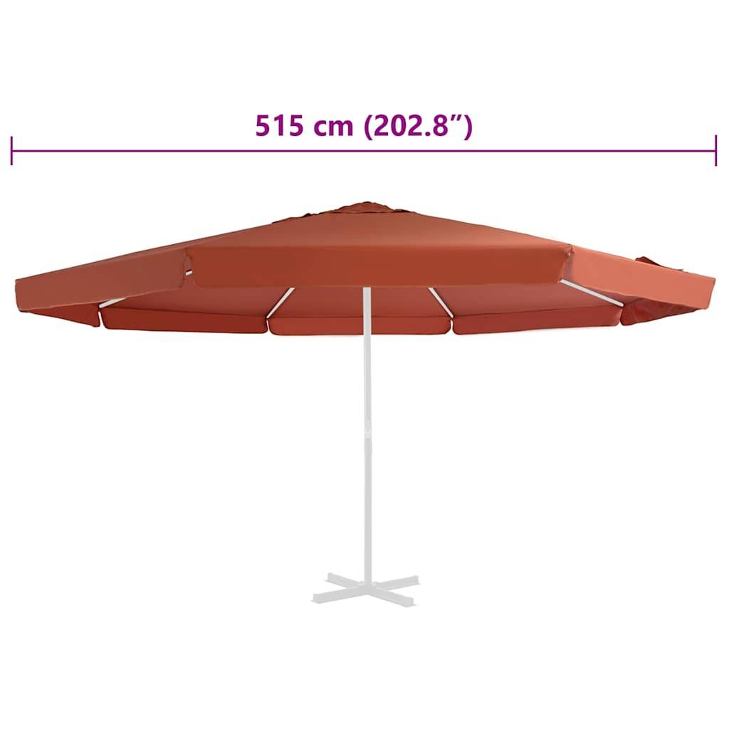 Vidaxl - Tissu de remplacement de parasol d'extérieur Terre cuite 515 cm vidaXL 312543 - Image 6