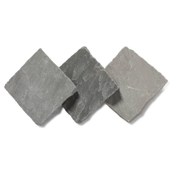 Pavé Grès Kandla Gris 14x14x2-2,5 cm (vendu au m² - 42 pavés/m²) - RO'MA NATURE - Image 6