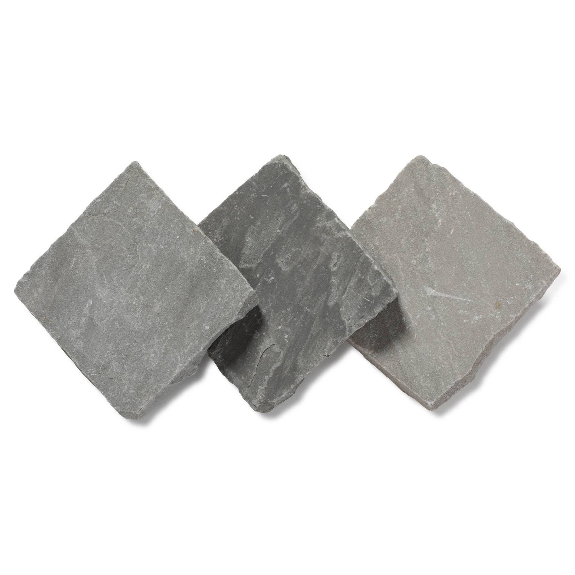 Pavé Grès Kandla Gris 14x14x2-2,5 cm (vendu au m² - 42 pavés/m²) - RO'MA NATURE - Image 6