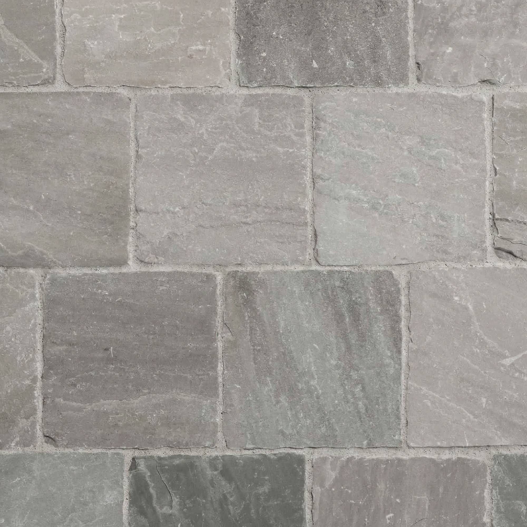 Pavé Grès Kandla Gris 14x14x2-2,5 cm (vendu au m² - 42 pavés/m²) - RO'MA NATURE - Image 2