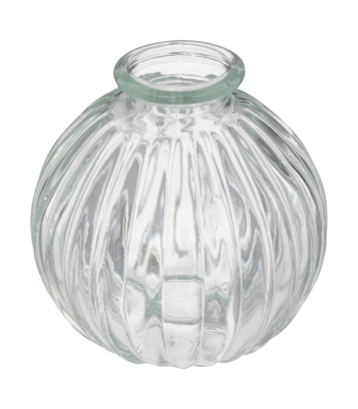 Lot de 3 Vases Soliflores en Verre strié - Image 3