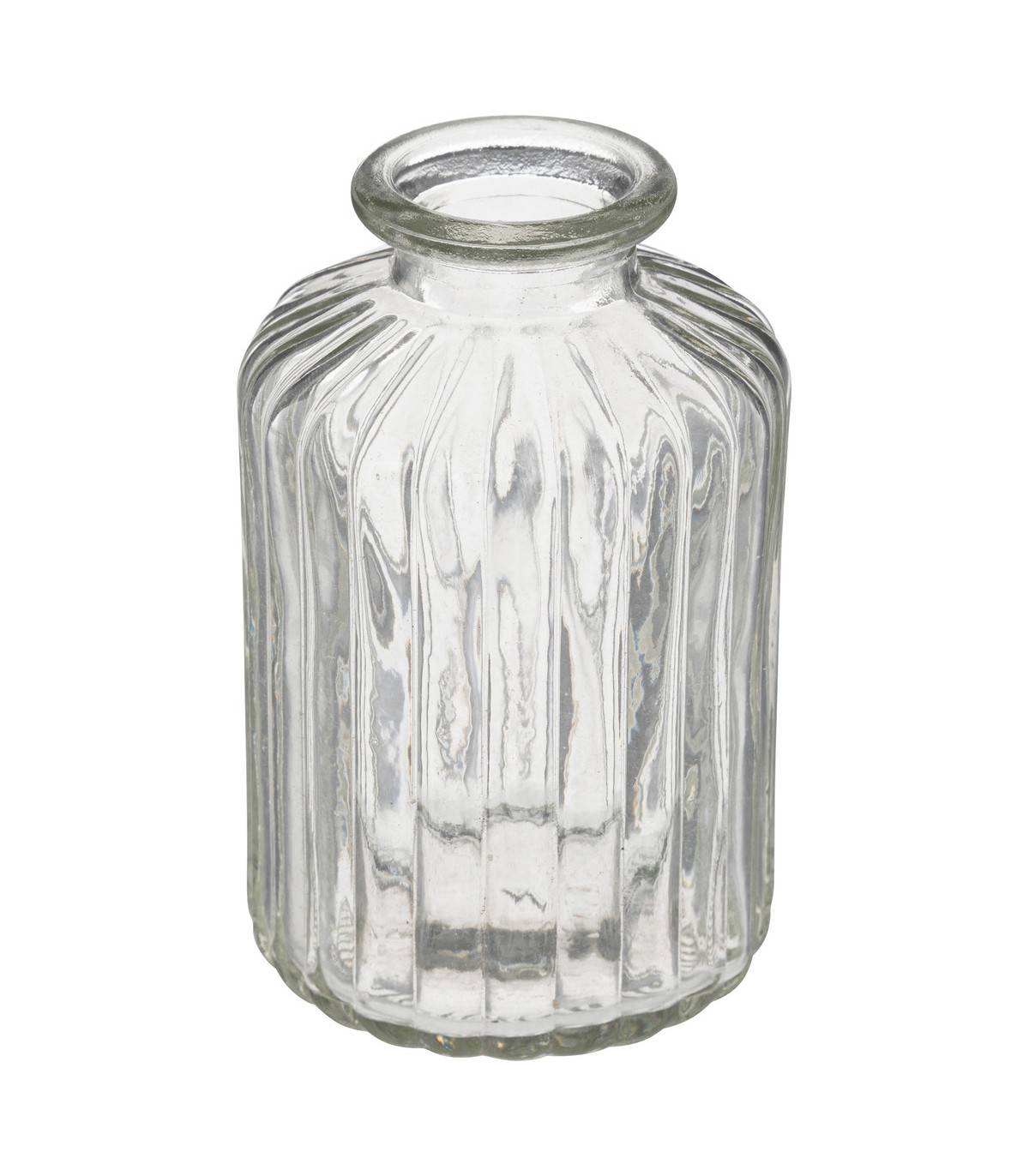Lot de 3 Vases Soliflores en Verre strié - Image 4