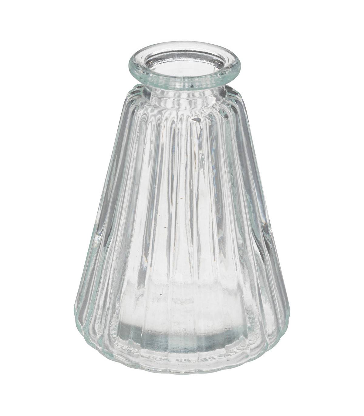Lot de 3 Vases Soliflores en Verre strié - Image 2