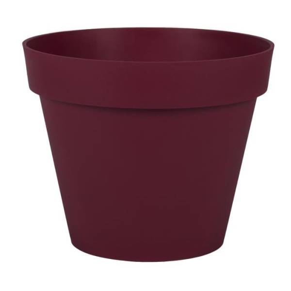 Eda - Eda Pot De Fleur Rond Toscane ø 30 Cm - Volume 10 L - ø 29,5 X H.24 Cm - Rouge Bourgogne - Image 2