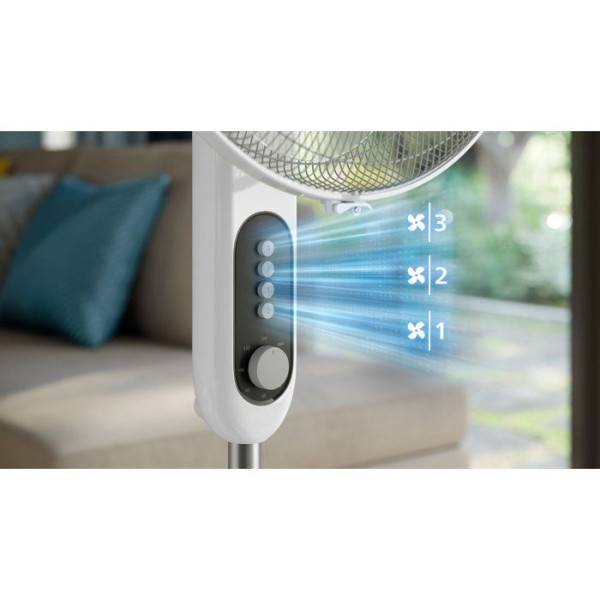 Philips - Ventilateur sur pied - PHILIPS - CX5535/00 - Série 5000 - Flux d'air de 230 m³/h - 28 db(A) - Blanc - Image 2