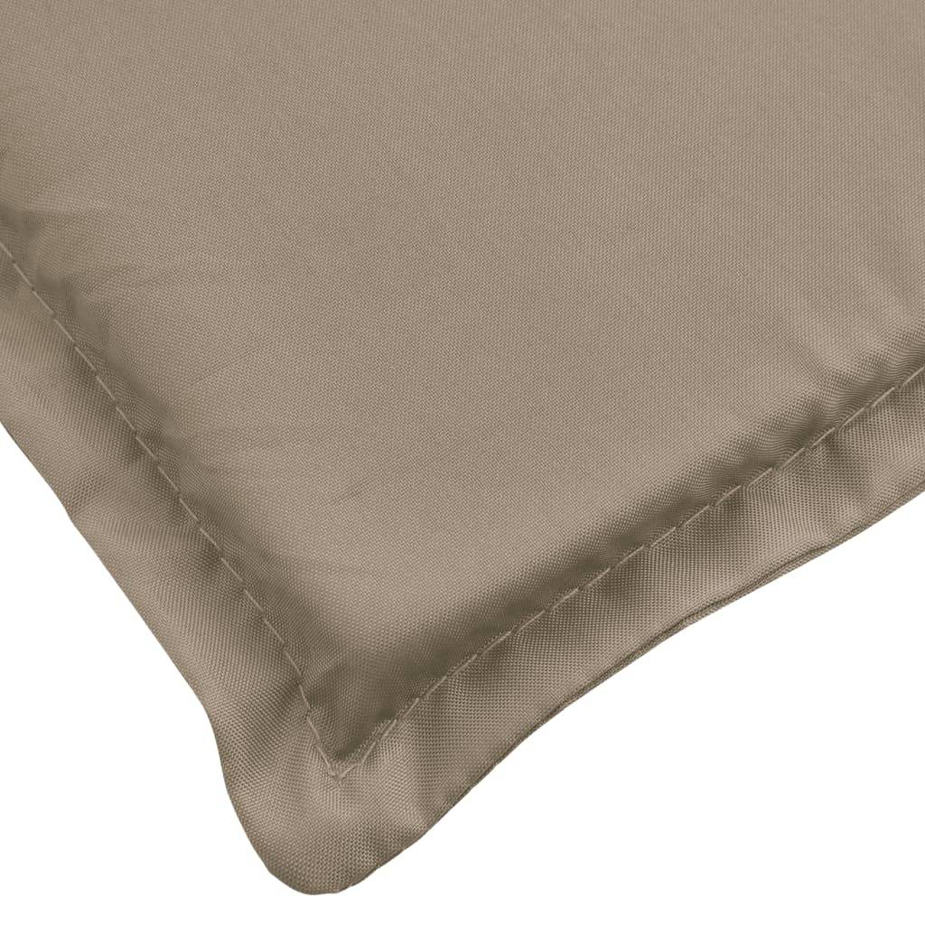Coussin Bain de soleil | Coussin de chaise longue taupe 200x50x3 cm tissu oxford Maison Chic - Image 6
