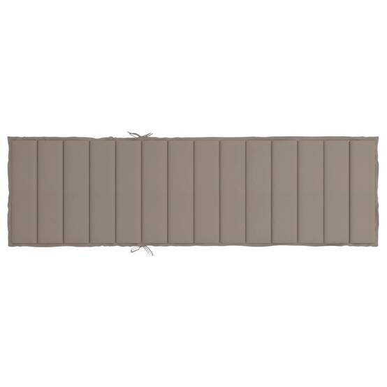 Coussin Bain de soleil | Coussin de chaise longue taupe 200x50x3 cm tissu oxford Maison Chic - Image 5